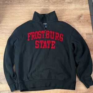 Jansport Black and Red Zip Up Sweater